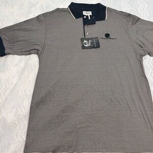 Gear For Sport Black & Tan Preppy Striped Men’s Polo. NWT

Size M
